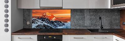 Kitchen splashback Everest peak