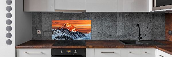 Kitchen splashback Everest peak