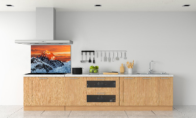 Kitchen splashback Everest peak