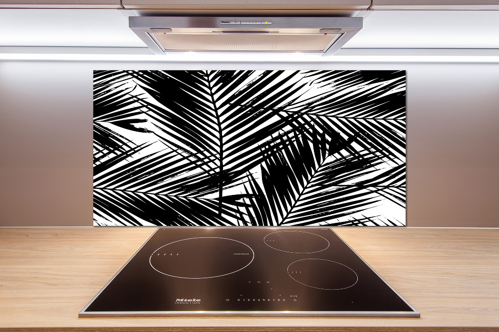 Cooker splashback Palm leaves