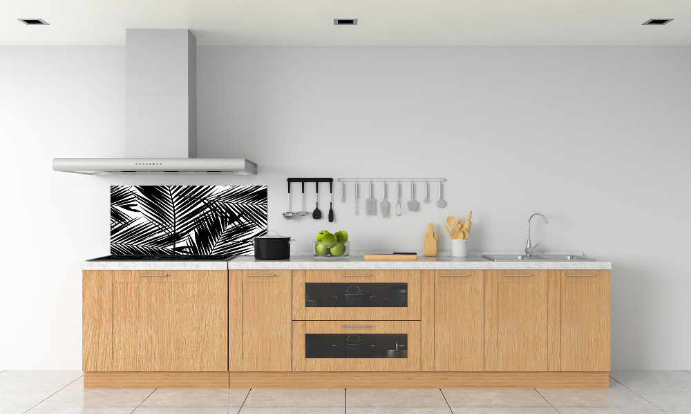 Cooker splashback Palm leaves