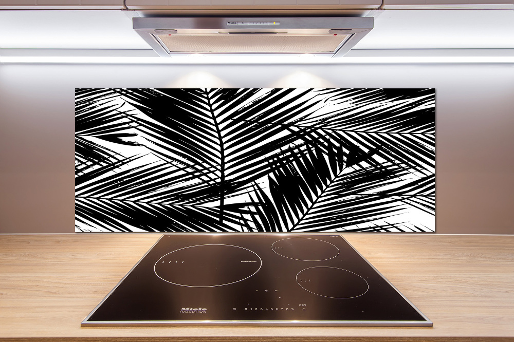 Cooker splashback Palm leaves