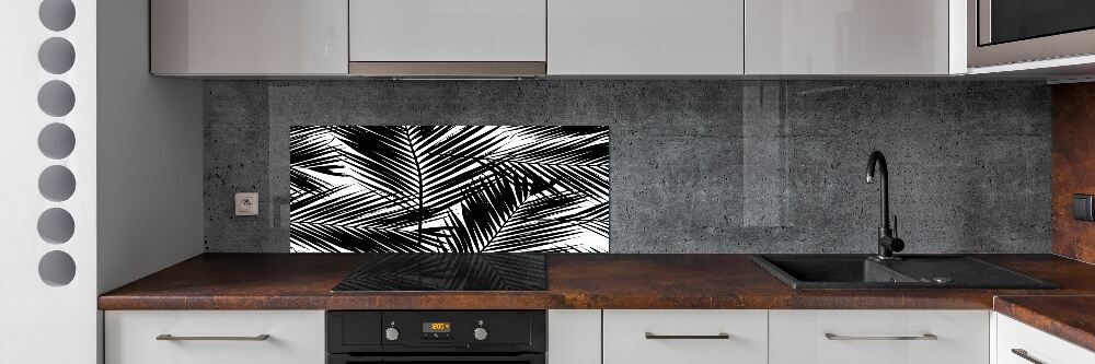 Cooker splashback Palm leaves