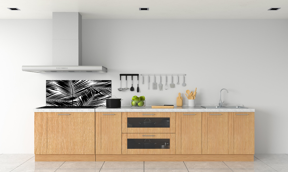 Cooker splashback Palm leaves