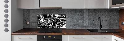 Cooker splashback Palm leaves