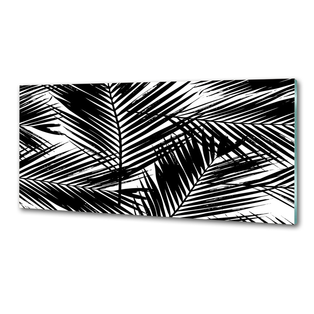 Cooker splashback Palm leaves