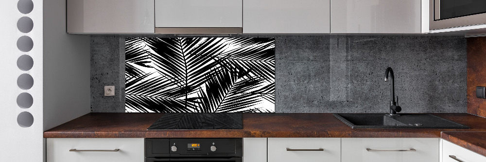 Cooker splashback Palm leaves