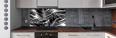 Cooker splashback Palm leaves