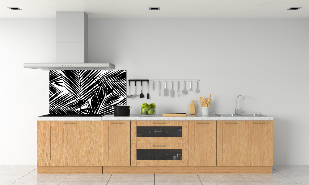 Cooker splashback Palm leaves