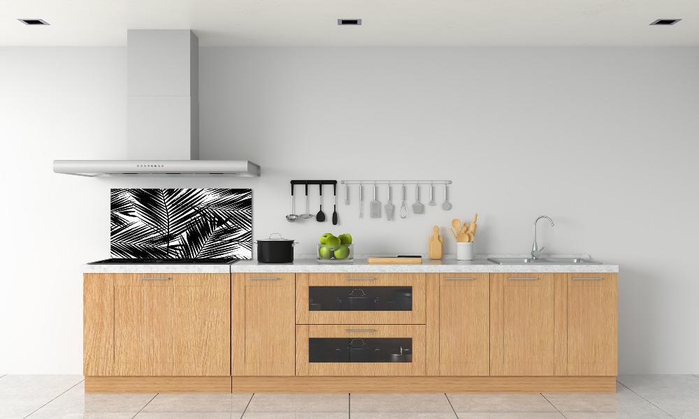 Cooker splashback Palm leaves