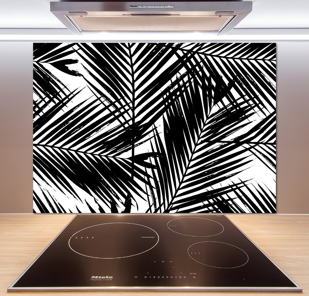 Cooker splashback Palm leaves