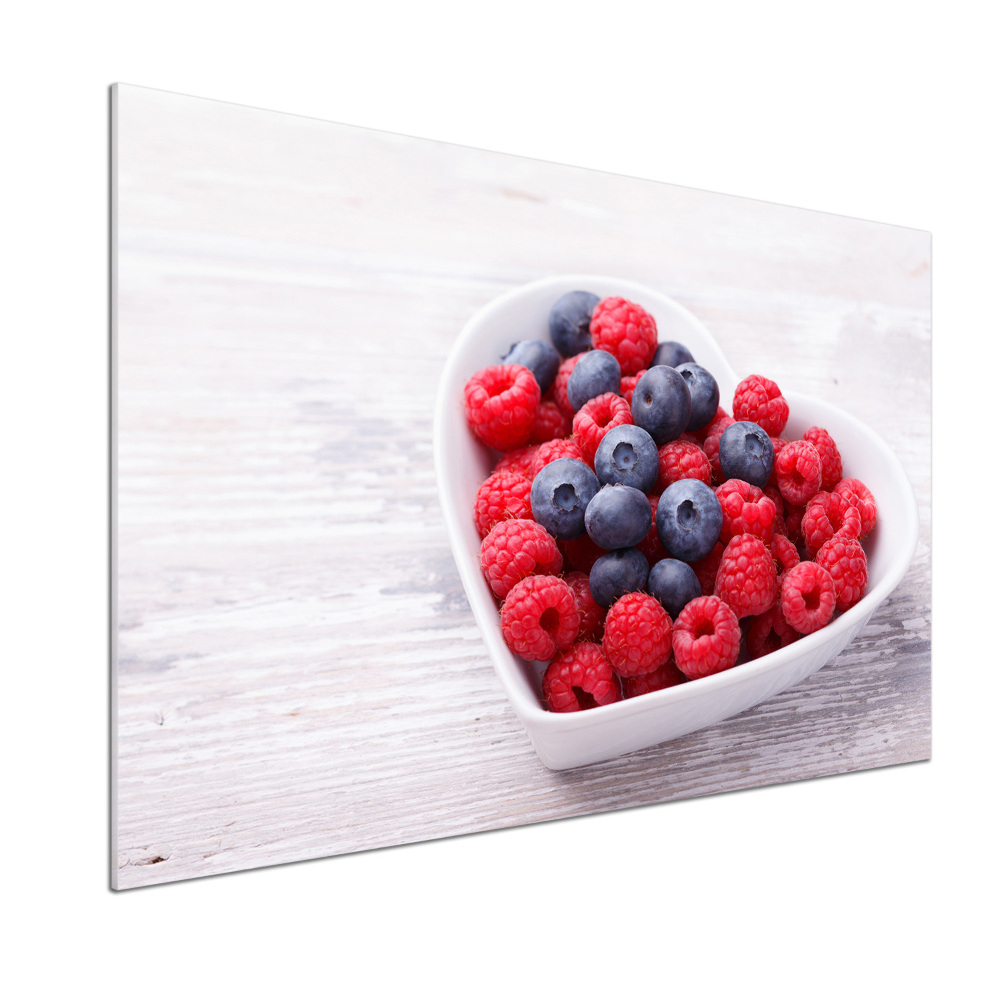 Cooker splashback Raspberries and berries