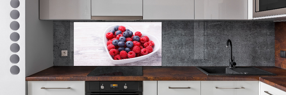 Cooker splashback Raspberries and berries