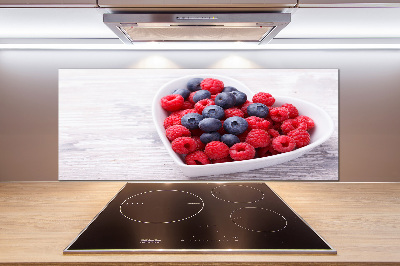 Cooker splashback Raspberries and berries