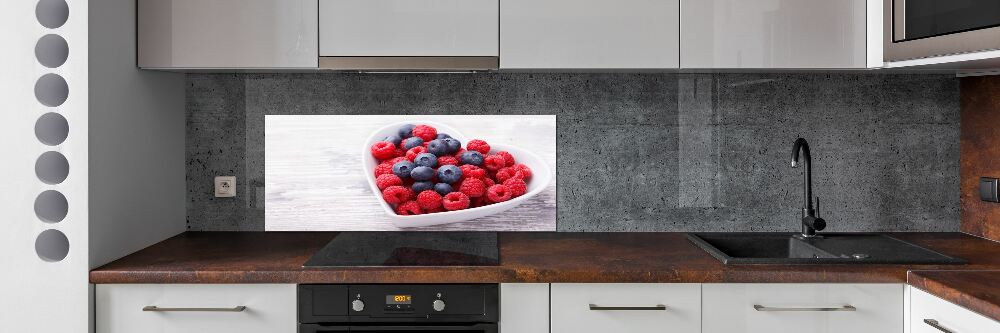 Cooker splashback Raspberries and berries