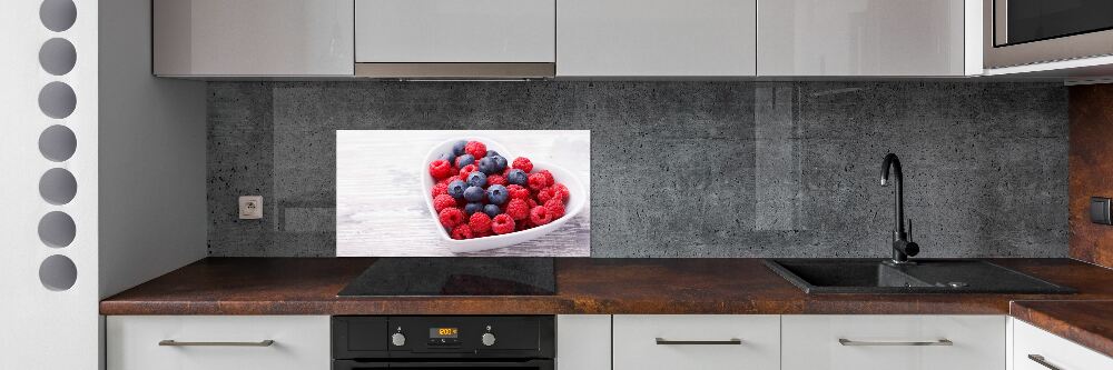 Cooker splashback Raspberries and berries