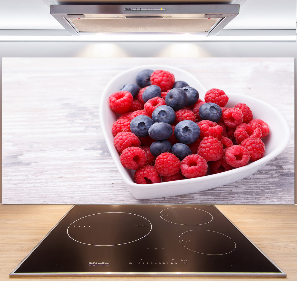 Cooker splashback Raspberries and berries