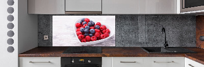 Cooker splashback Raspberries and berries