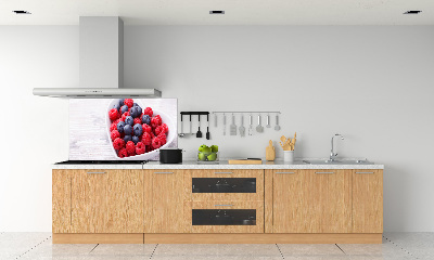 Cooker splashback Raspberries and berries