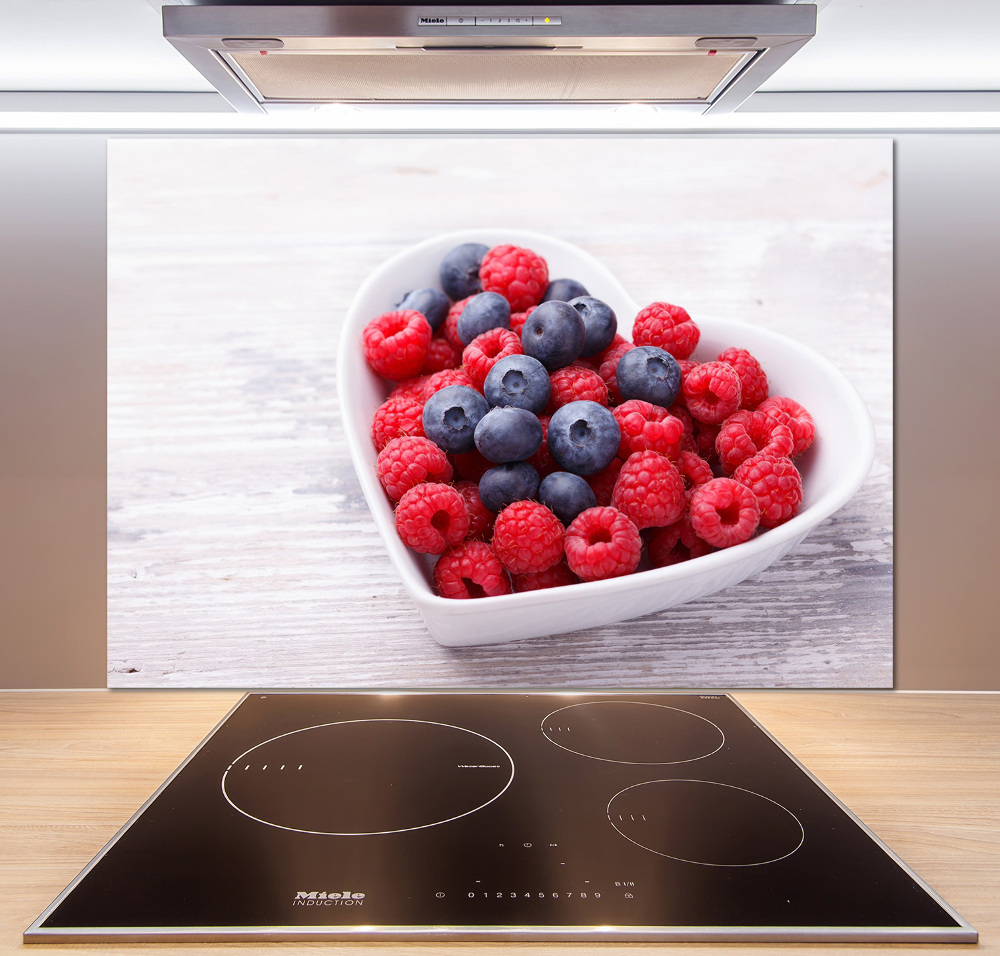 Cooker splashback Raspberries and berries