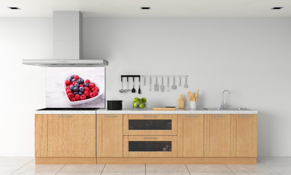 Cooker splashback Raspberries and berries