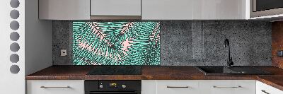 Kitchen splashback Palm leaves