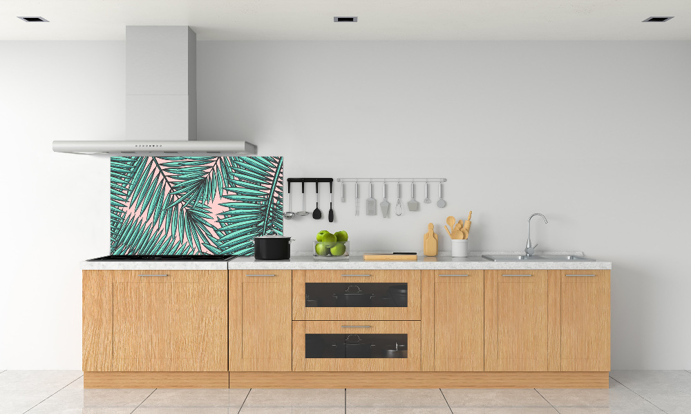 Kitchen splashback Palm leaves