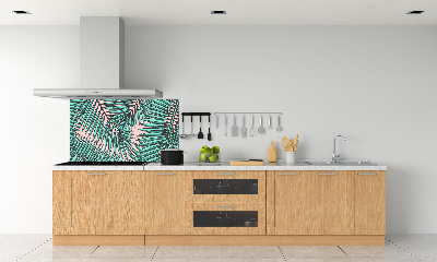 Kitchen splashback Palm leaves