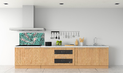 Kitchen splashback Palm leaves