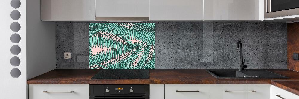 Kitchen splashback Palm leaves