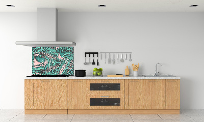 Kitchen splashback Palm leaves