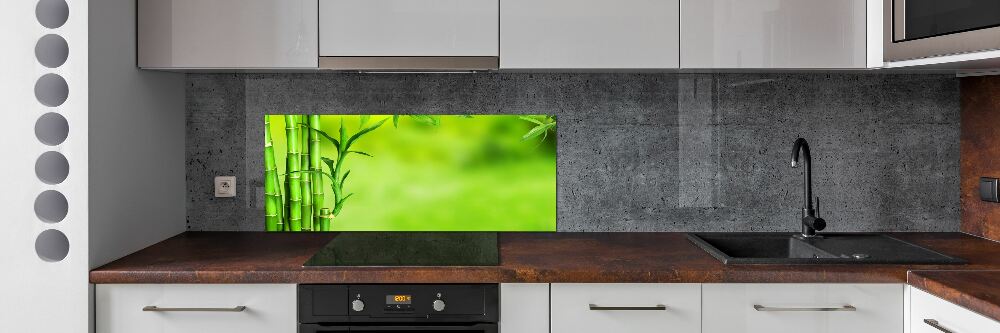 Cooker splashback Bamboo