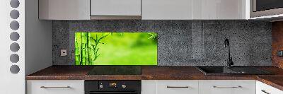 Cooker splashback Bamboo