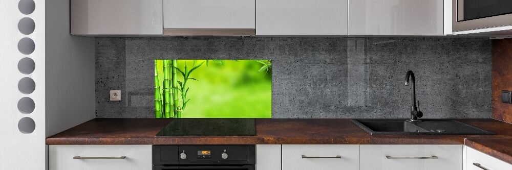 Cooker splashback Bamboo