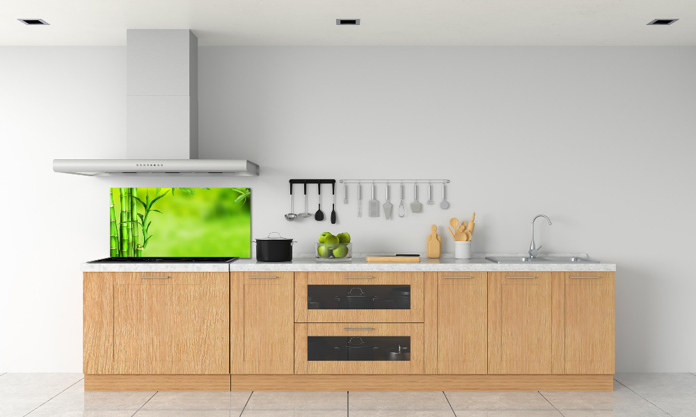 Cooker splashback Bamboo