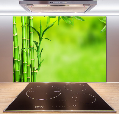 Cooker splashback Bamboo