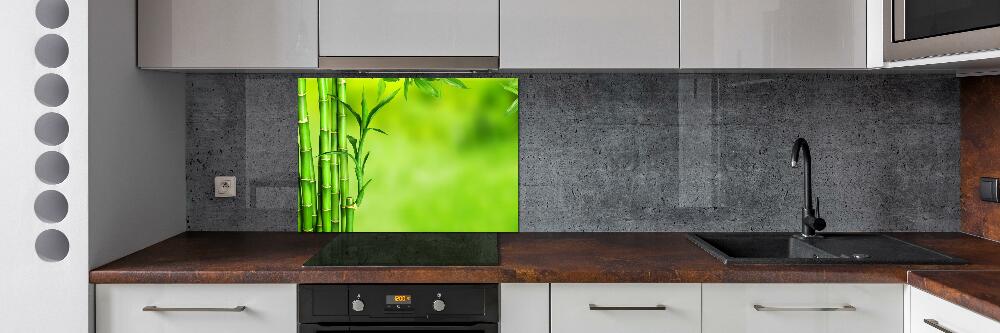 Cooker splashback Bamboo