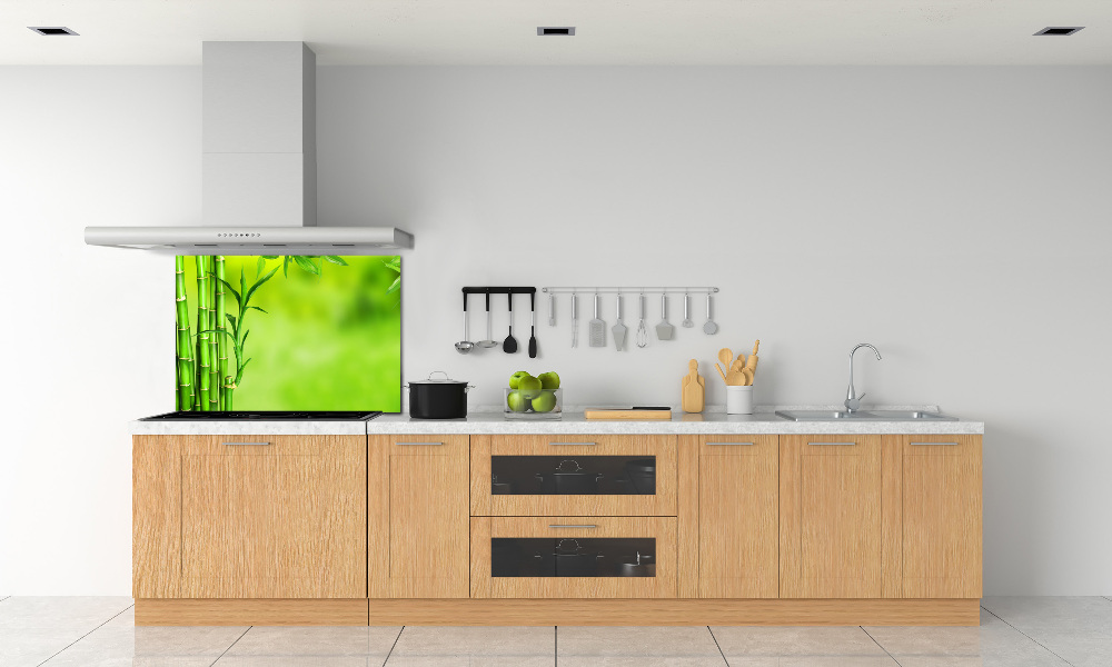 Cooker splashback Bamboo