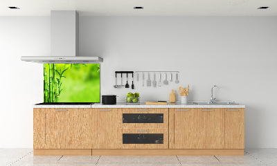 Cooker splashback Bamboo