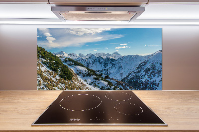 Cooker splashback Crown of the Tatra Mountains