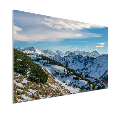 Cooker splashback Crown of the Tatra Mountains