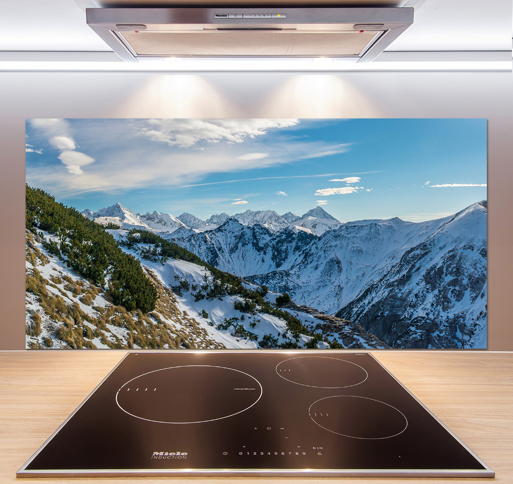 Cooker splashback Crown of the Tatra Mountains