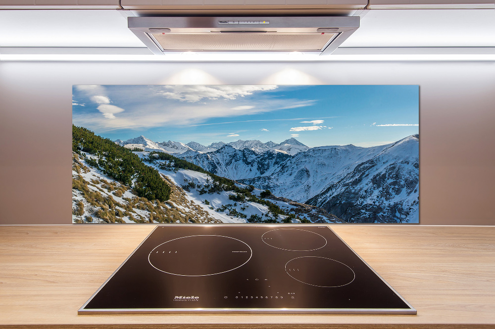 Cooker splashback Crown of the Tatra Mountains