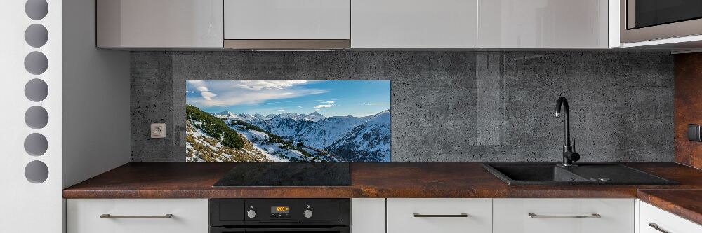 Cooker splashback Crown of the Tatra Mountains