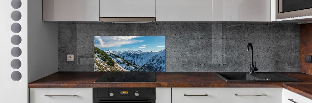 Cooker splashback Crown of the Tatra Mountains