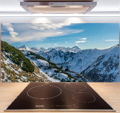 Cooker splashback Crown of the Tatra Mountains