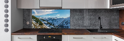 Cooker splashback Crown of the Tatra Mountains