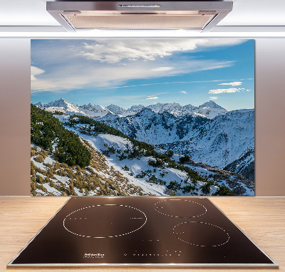 Cooker splashback Crown of the Tatra Mountains