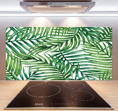 Kitchen splashback Palm leaves