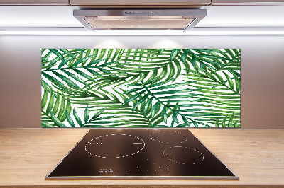 Kitchen splashback Palm leaves